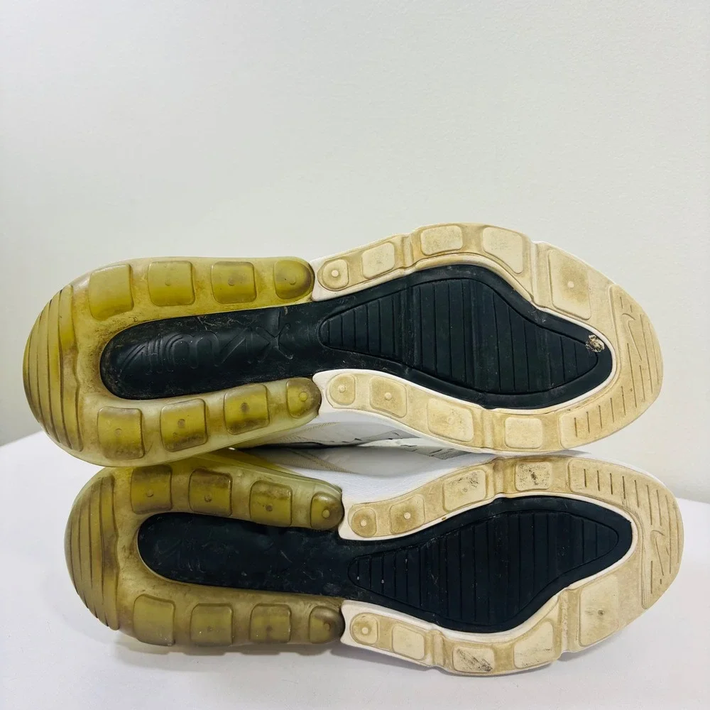 Nike Youth Air Max 270 White Black Running Shoes Sneakers Size‎ 6.5Y 943345-100